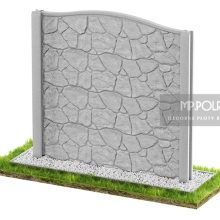 Kamień łuk 2 - Jednostronne płoty betonowe - zdjecie 1
