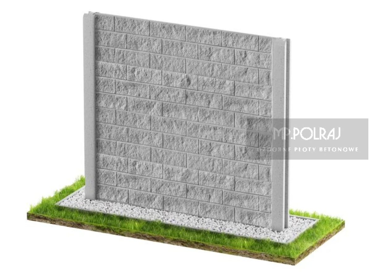 Mur - Jednostronne płoty betonowe