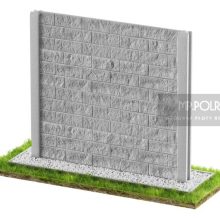 Mur - Jednostronne płoty betonowe - zdjecie 1